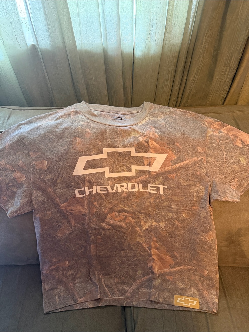 Chevrolet Short Sleeve Graphic Tee in Brown Camo